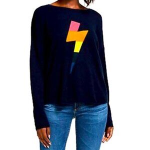 WYSE LONDON Esme Rainbow lightning bolt Merino wool sweater Jumper size 2